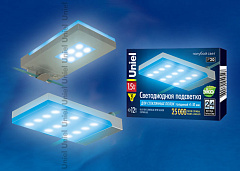 ULE-C01-1,5W/BLUE IP20 SILVER картон Подсветка светодиодная для стеклянных полок. 