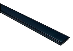 Накладной алюминиевый профиль SP261B2, Черный анод. 2000х15,2х6мм, 2 заглушки, 3 крепежа