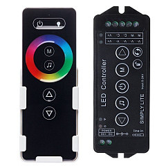 Контроллер КР-402 RGB+W (пластик, IP20, Music)